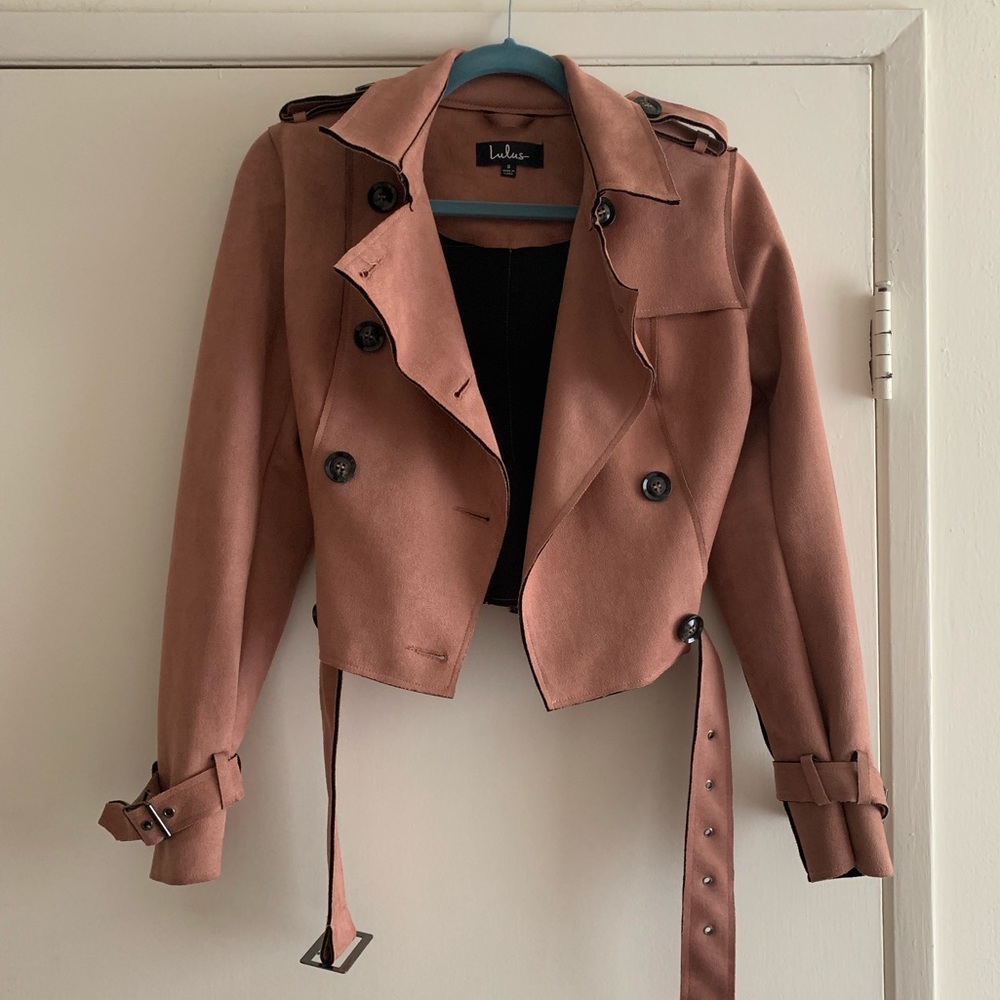 Pink Suede Lulu’s Jacket